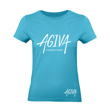 Women's fitted T-shirt, 100% cotton - 185 g/m2 9778 TURQUOISE