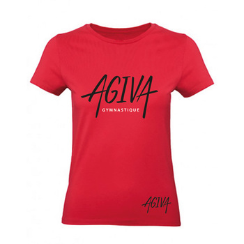 Women's fitted T-shirt, 100% cotton - 185 g/m2 9778 RED