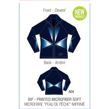Soft-touch, peachskin-feel printed fitted jacket. Embrace comfort and style with this elegant piece 4615 AO4
