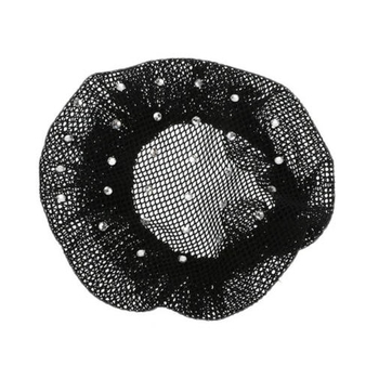 Filets  Cheveux Noir avec petits strass - Accessoires Tendance, 10cm 2908