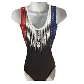  nous Paris leotard sublimated by a fountain of rhinestones, for captivating athletic elegance 1434